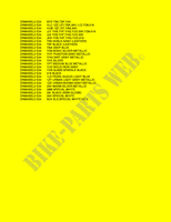 * COLOR CHART * for Suzuki DR 650 2012