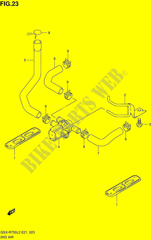 ANTI POLLUTION SYSTEM for Suzuki GSX-R 750 2012
