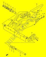 REAR SWING ARM (MODELE R/S) for Suzuki GSX-R 750 1995
