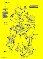 FRAME UPPER COVER MODEL H/J for Suzuki CAVALCADE 1400 1987
