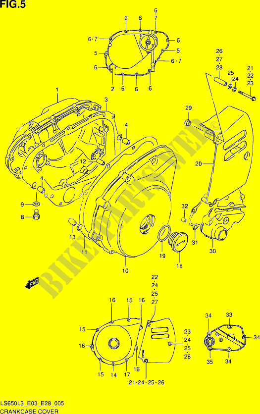 CRACKCASE COVER for Suzuki SAVAGE 650 2013