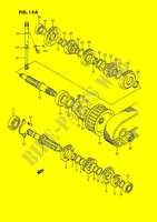 TRANSMISSION (MODEL M/R E02,E04,E15,E16,E17,E18,E22,E25,E39,E53) for Suzuki SAVAGE 650 1989
