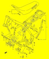 FRAME   SEAT (MODELE K/L/M/N) for Suzuki RMX 250 1992