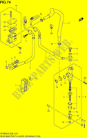 REAR BRAKE MASTER CYLINDER (SFV650AL2 E28) for Suzuki GLADIUS 650 2012