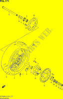 REAR WHEEL (SFV650UL3 E21) for Suzuki GLADIUS 650 2013