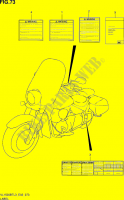 LABEL (VL1500BTL3 E02) for Suzuki INTRUDER 1500 2013