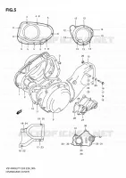 CRACKCASE COVER for Suzuki INTRUDER 1400 1997