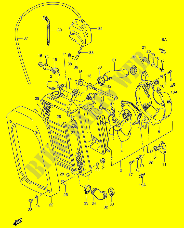 RADIATOR for Suzuki INTRUDER 800 1997