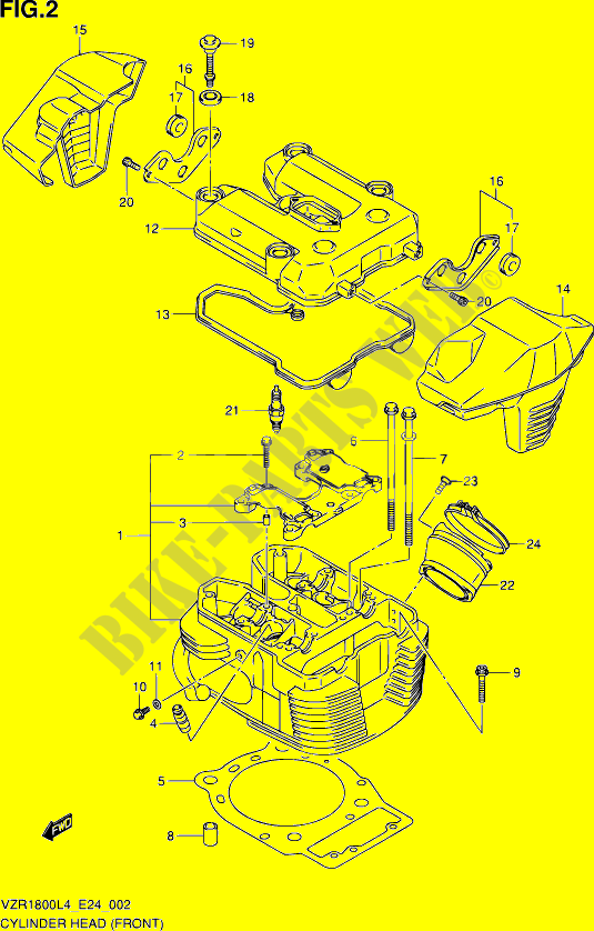 CYLINDER HEAD (AVT) for Suzuki INTRUDER 1800 2014